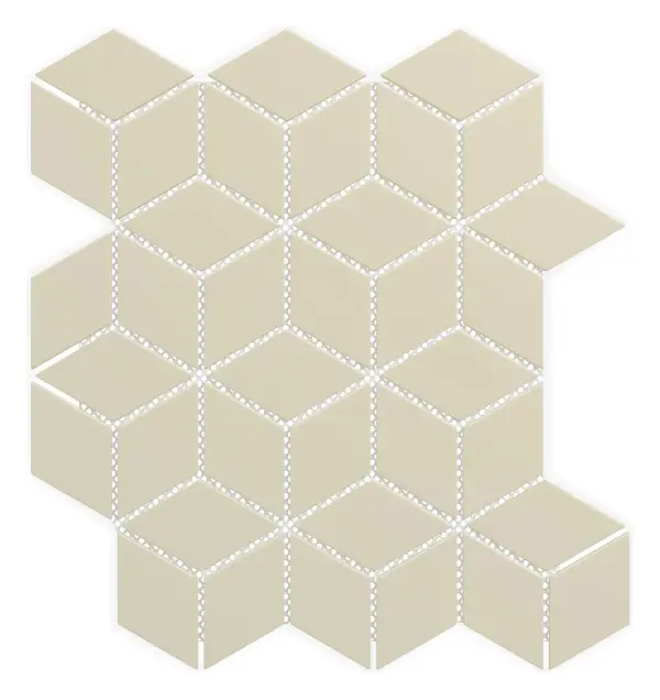 Cube Mosaic Taupe sheet (porcelain)