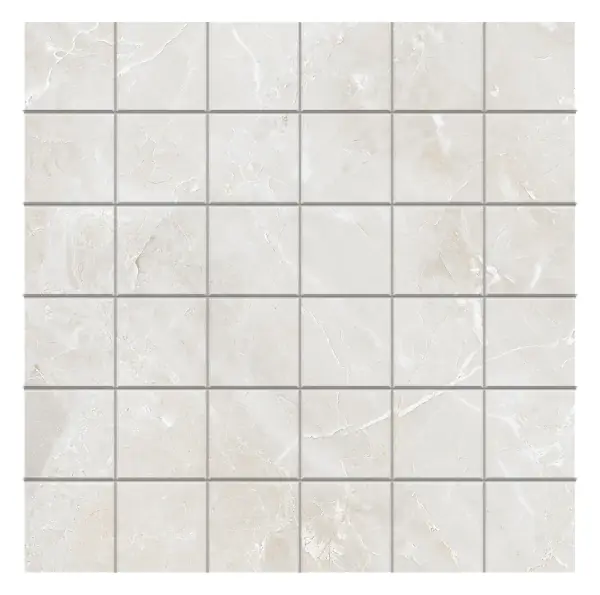 Luna Mist 2 × 2 in. ceramic mosaic sheet