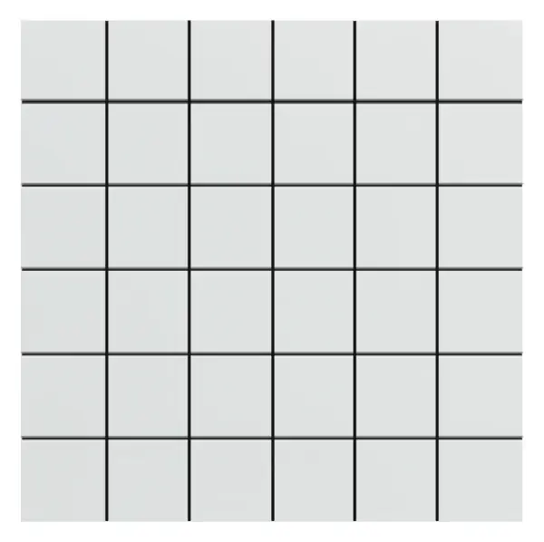 Ultra White matte 2 × 2 in. porcelain mosaic sheet