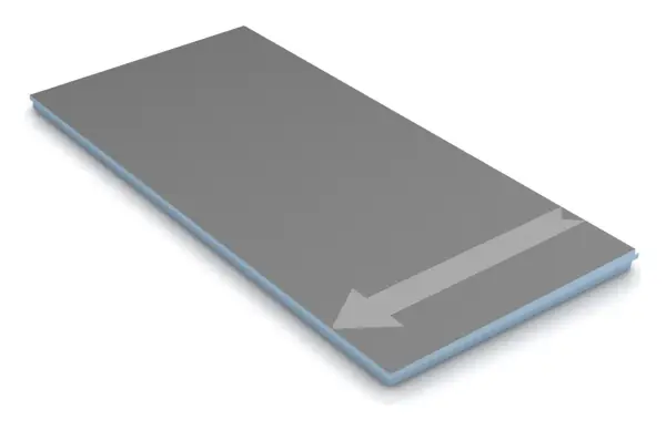 wedi Fundo Curbless shower extension panel 12 × 60 in.