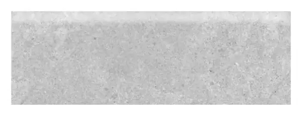 Biella Argento Bullnose 4 × 12 in. porcelain trim piece