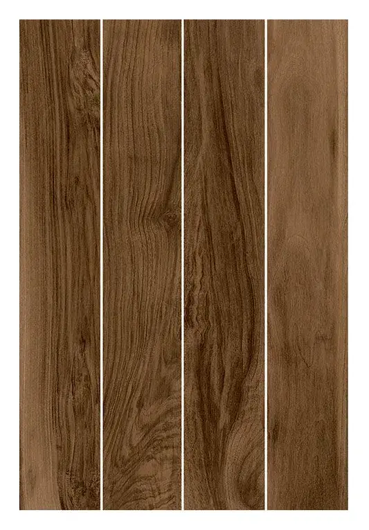 Lands Brown 6 × 36 in. wood-look porcelain plank