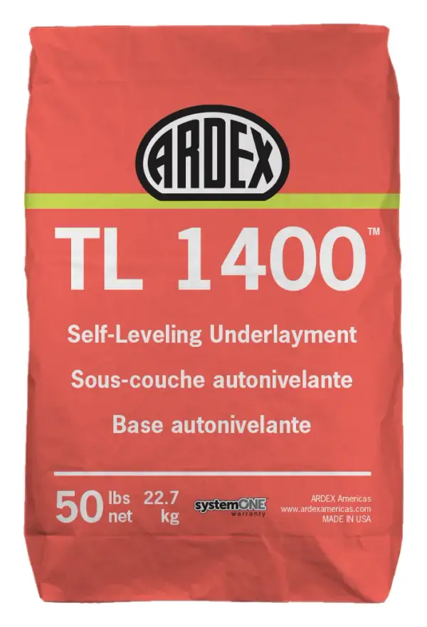 ARDEX TL 1400 self-leveling underlayment, 50 lb bag