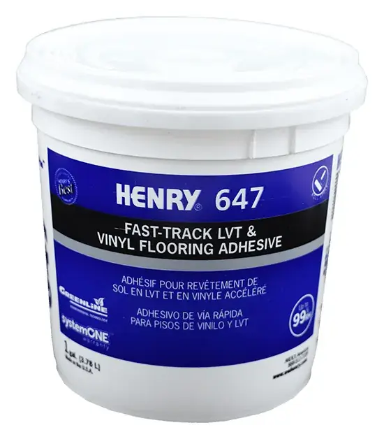 HENRY 647 PlumPro roll-apply vinyl flooring adhesive, 1 gal pail