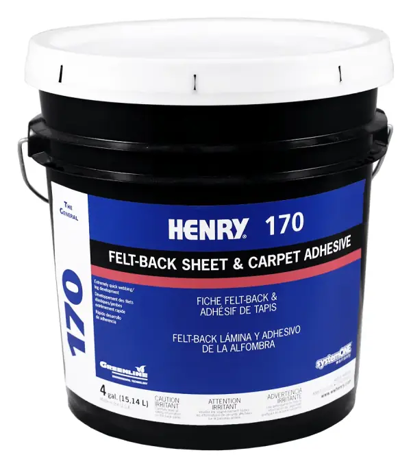 HENRY 170 The General carpet and sheet flooring adhesive, 4 gal pail