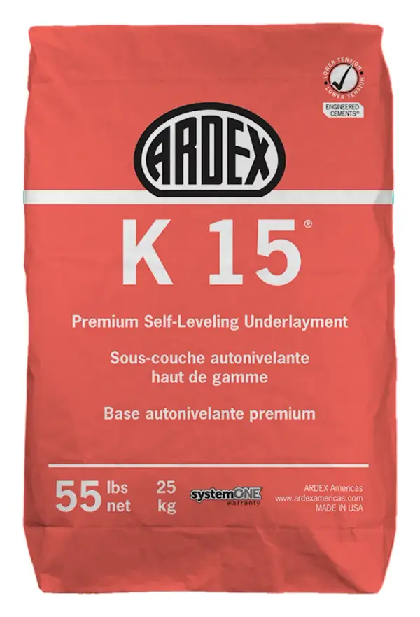 ARDEX K 15 premium self-leveling underlayment, 55 lb bag