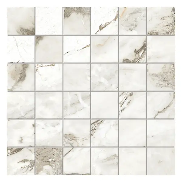 Athos Cream Matte 2x2 Mosaic sheet (porcelain)