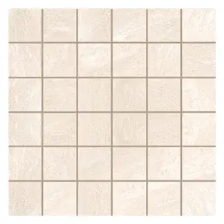 Safari Cream 2 × 2 in. porcelain mosaic sheet