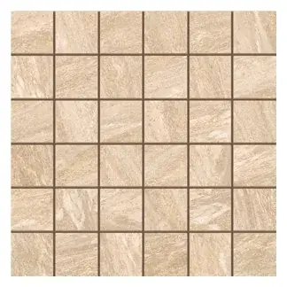 Safari Beige 2 × 2 in. porcelain mosaic sheet