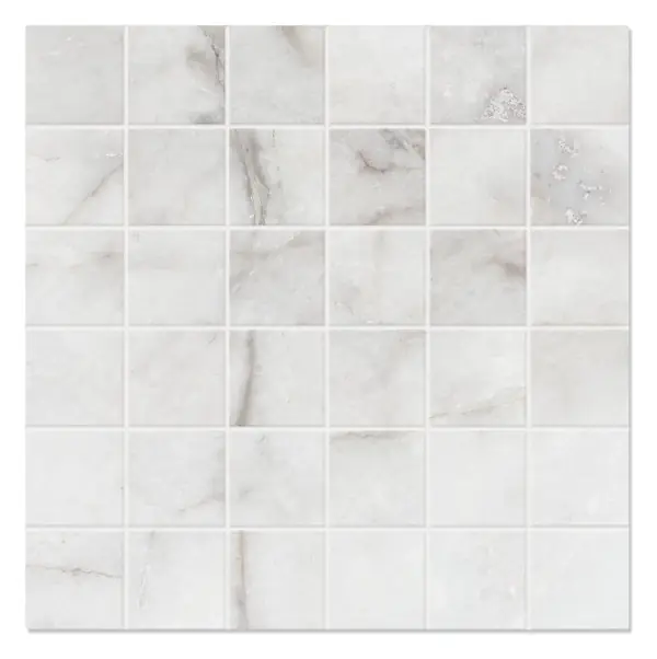 Blanc White Matte 2x2 Mosaic sheet (porcelain)