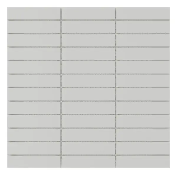 Soldier stack mosaic Albar glossy ceramic 1 × 4 in. sheet