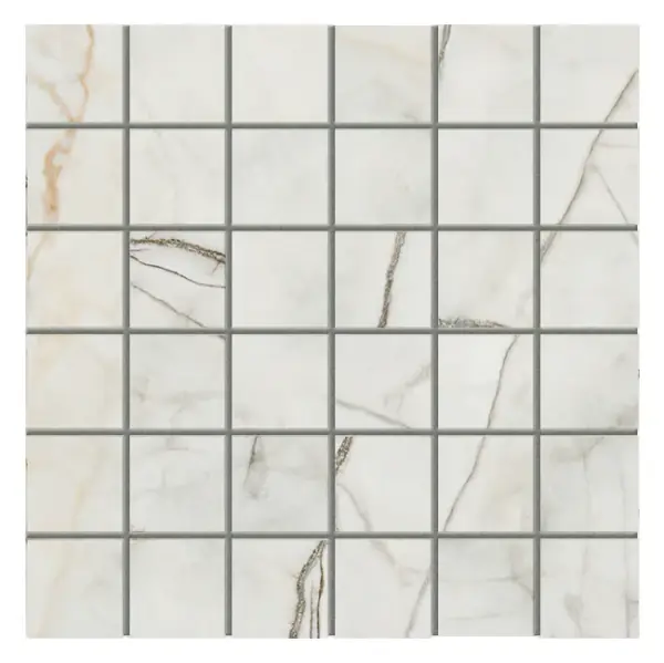 Eleppo Gold Matte 2x2 Mosaic sheet (glazed porcelain)