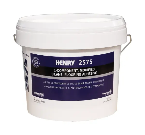 HENRY 2575 MS-based floor and wall adhesive, 3 gal pail