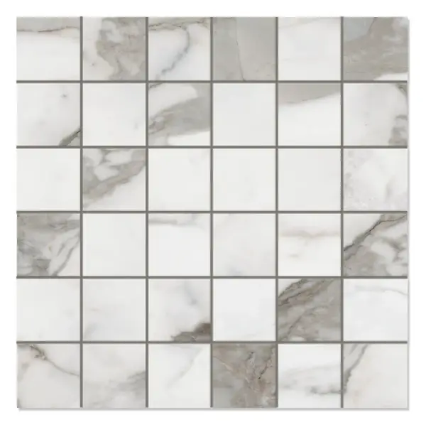 Macchia Atica 2 × 2 in. porcelain mosaic sheet