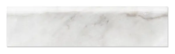 Blanc White Bullnose 4 × 16 in. porcelain trim piece