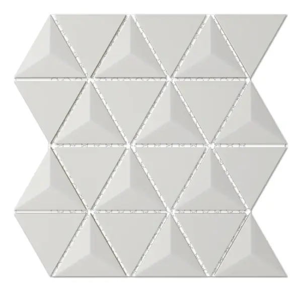 Geometrica Albar glossy ceramic 3D pyramid mosaic sheet