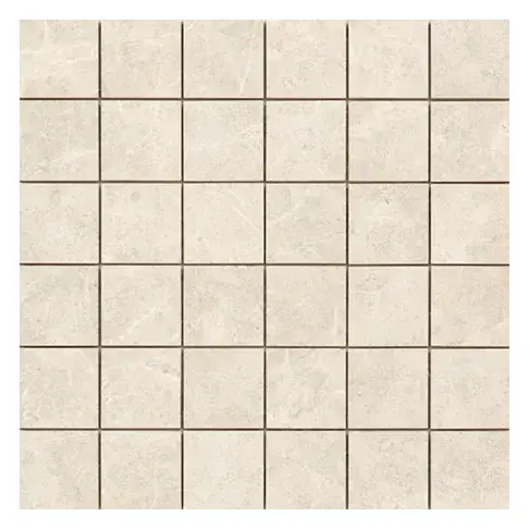 Havana Plus Cream 2 × 2 in. ceramic mosaic sheet