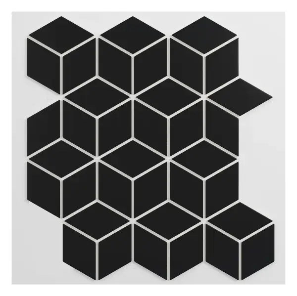 Cube Mosaic Black sheet (porcelain)