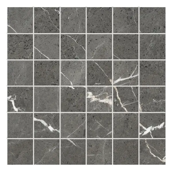Sofia Gray 2 × 2 in. porcelain mosaic sheet
