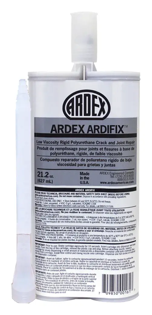 ARDEX ARDIFIX low-viscosity polyurethane crack and joint repair