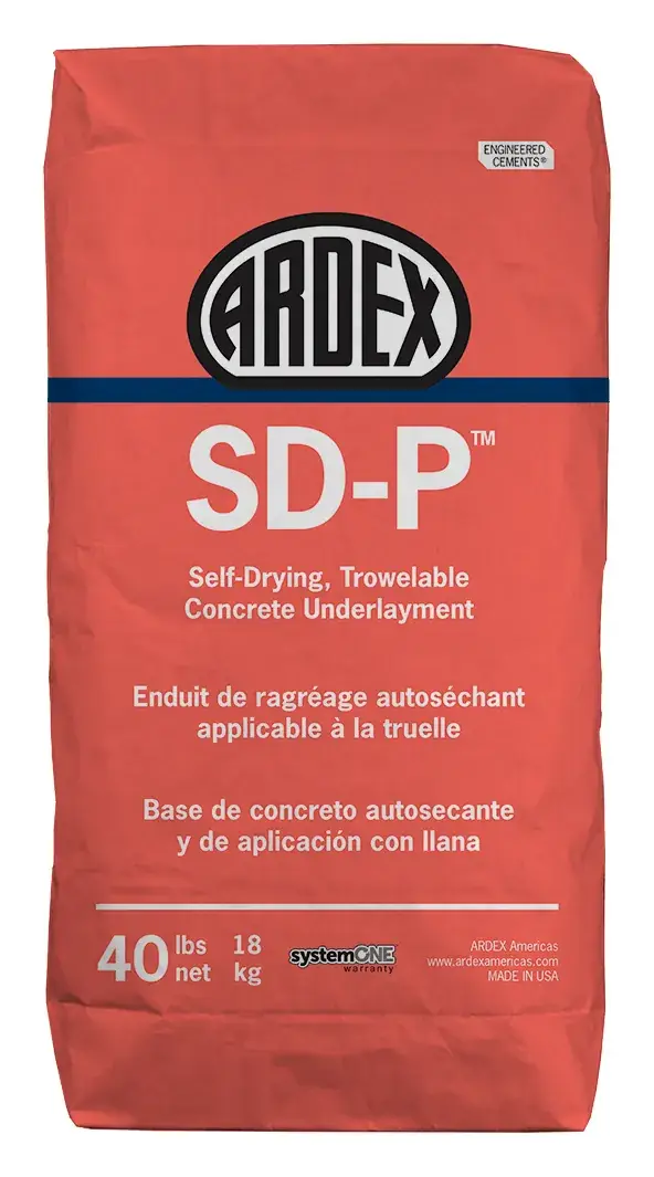 ARDEX SD-P self-drying trowelable concrete underlayment, 40 lb bag